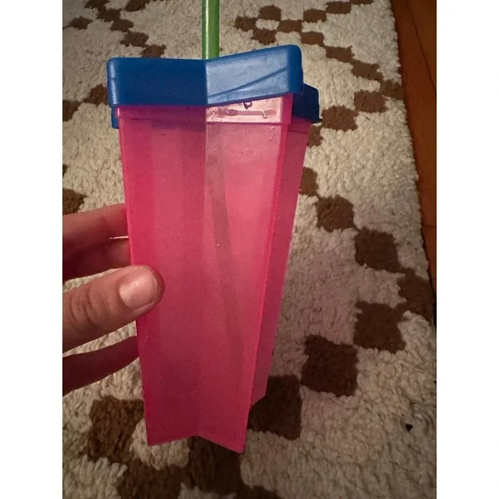 BARBIECORE blue & pink star drinking tumbler
